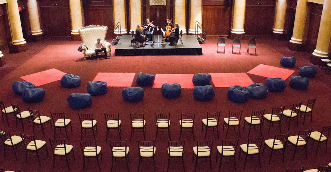 The Grand Hall set up for a Sensory Friendly Concert