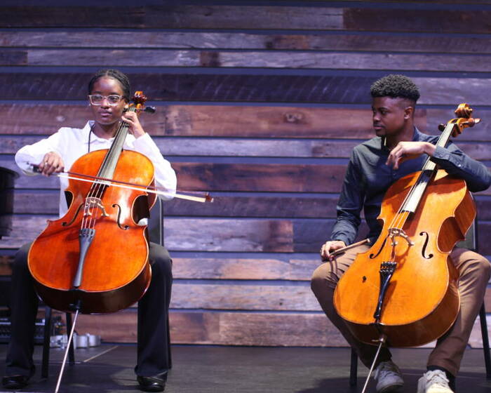 Elliott performing with the Atlanta Music Project.