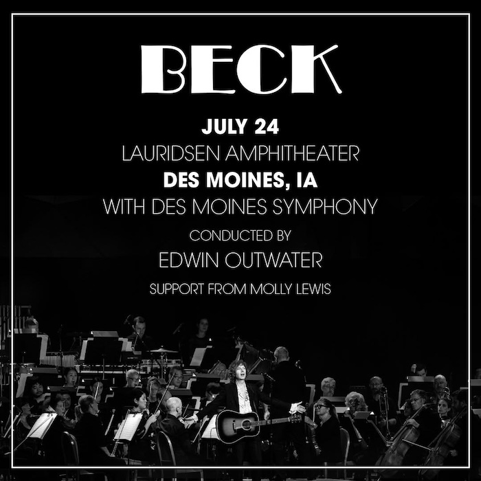 Beck with the Des Moines Symphony