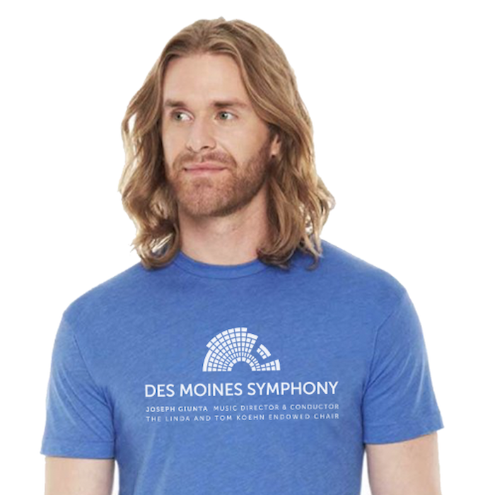 Des Moines Symphony t-shirt, blue