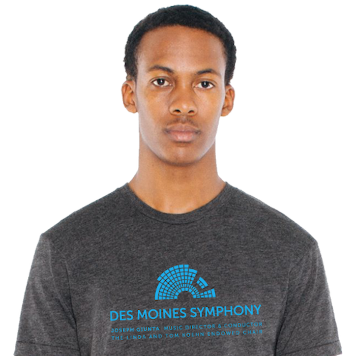 Des Moines Symphony t-shirt, gray